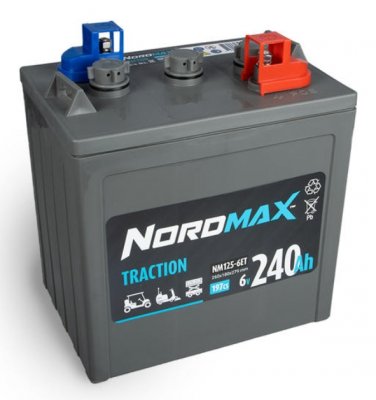 Nordmax 6V 240Ah Traktionärt